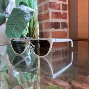 LOEWE LW40050I White Acetate Cat Eye Sunglasses